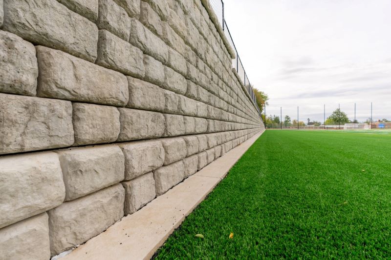 A file of block retaining wall